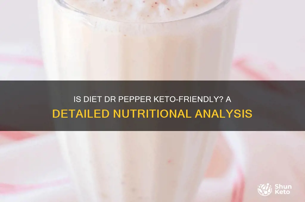 is diet dr pepper keto