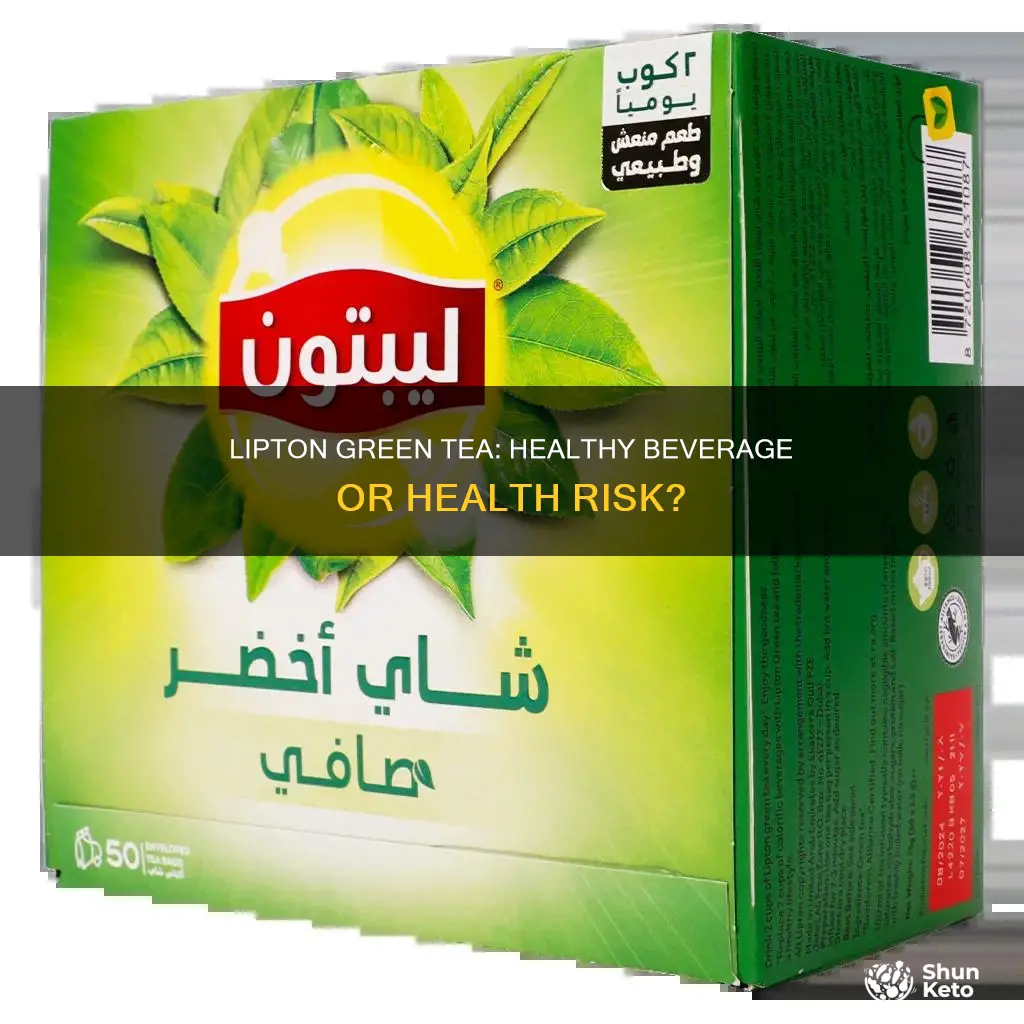 is diet lipton green tea safe