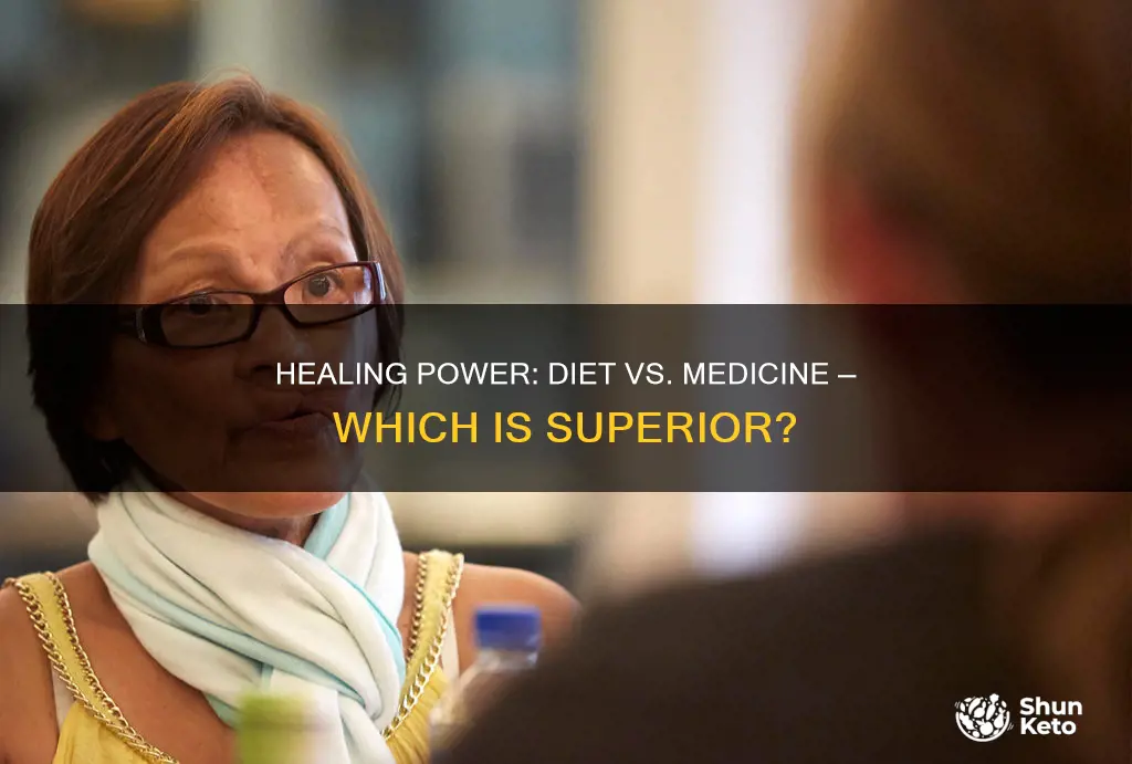 is diet more effective at healing than medicine