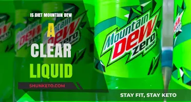 Mountain Dew Diet: Clear Liquid or Not?