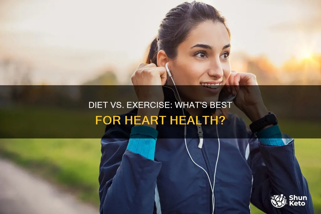 is diet or exercise more important for heart health
