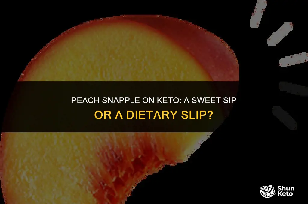 is diet peach snapple keto friendly