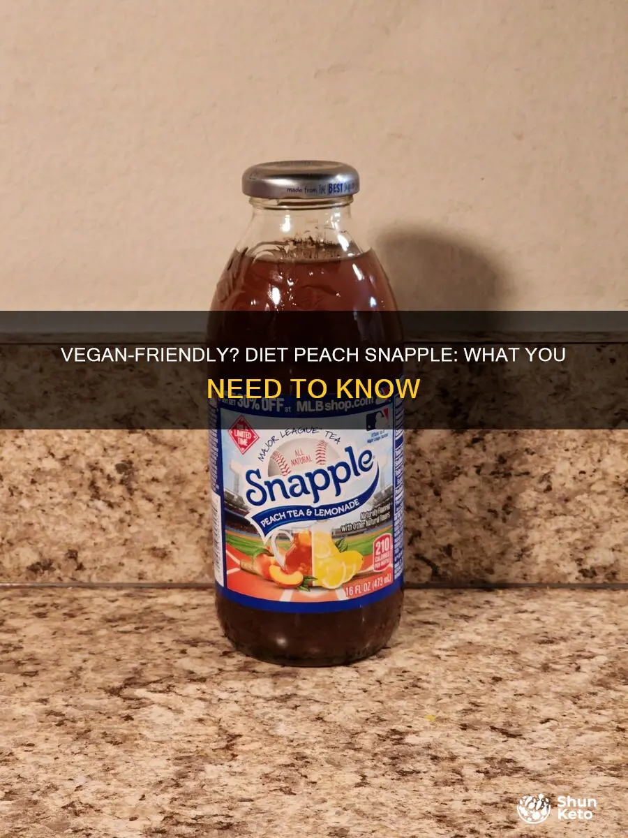 is diet peach snapple vegan