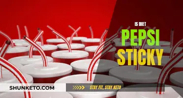 Why Diet Pepsi Leaves a Sticky Residue