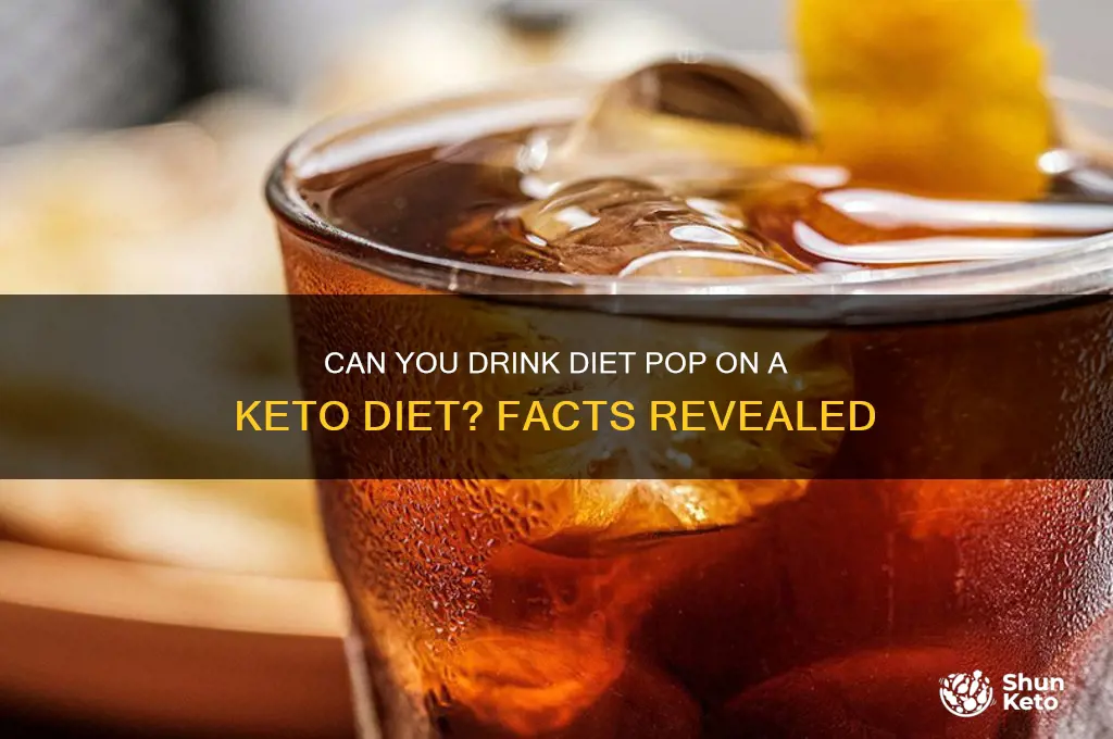 is diet pop allowed on keto