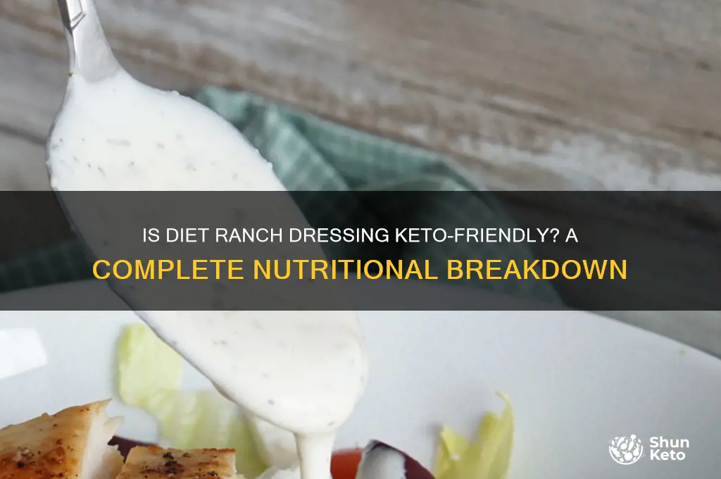 is diet ranch dressing keto