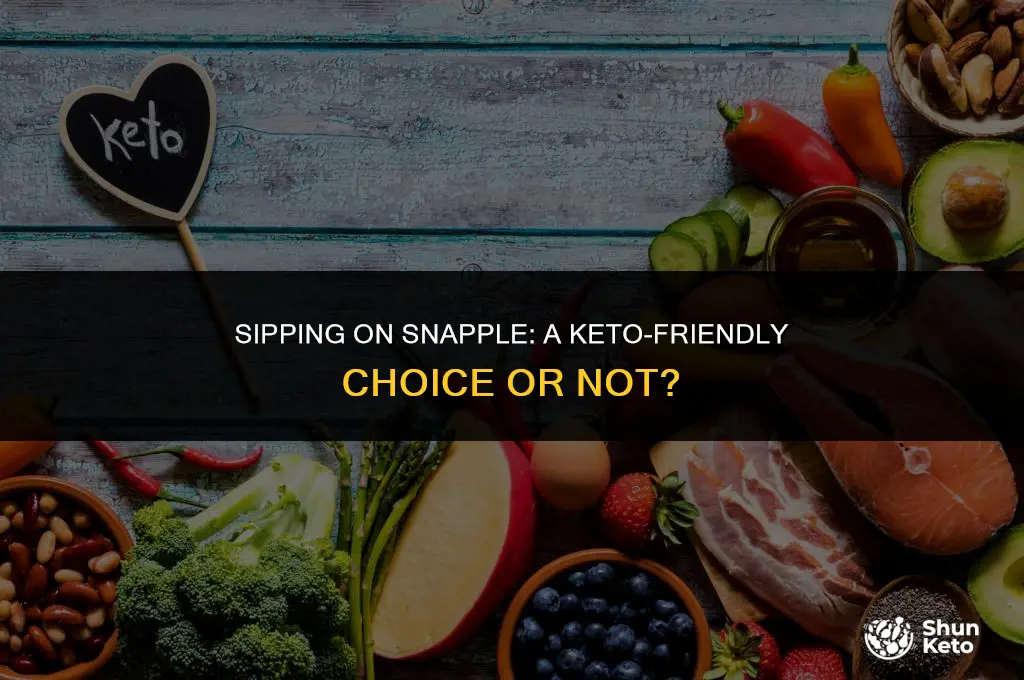 is diet snapple keto friendly