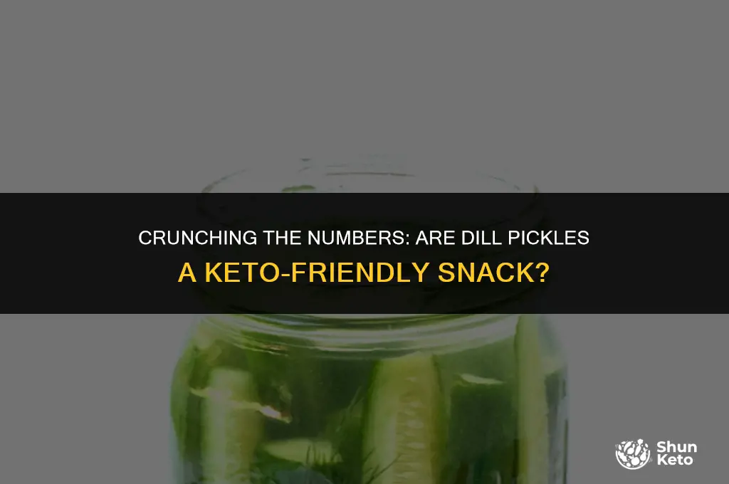 is dill pickle keto