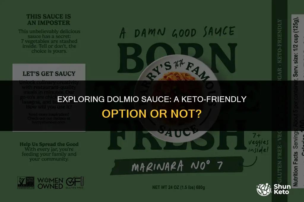 is dolmio sauce keto friendly