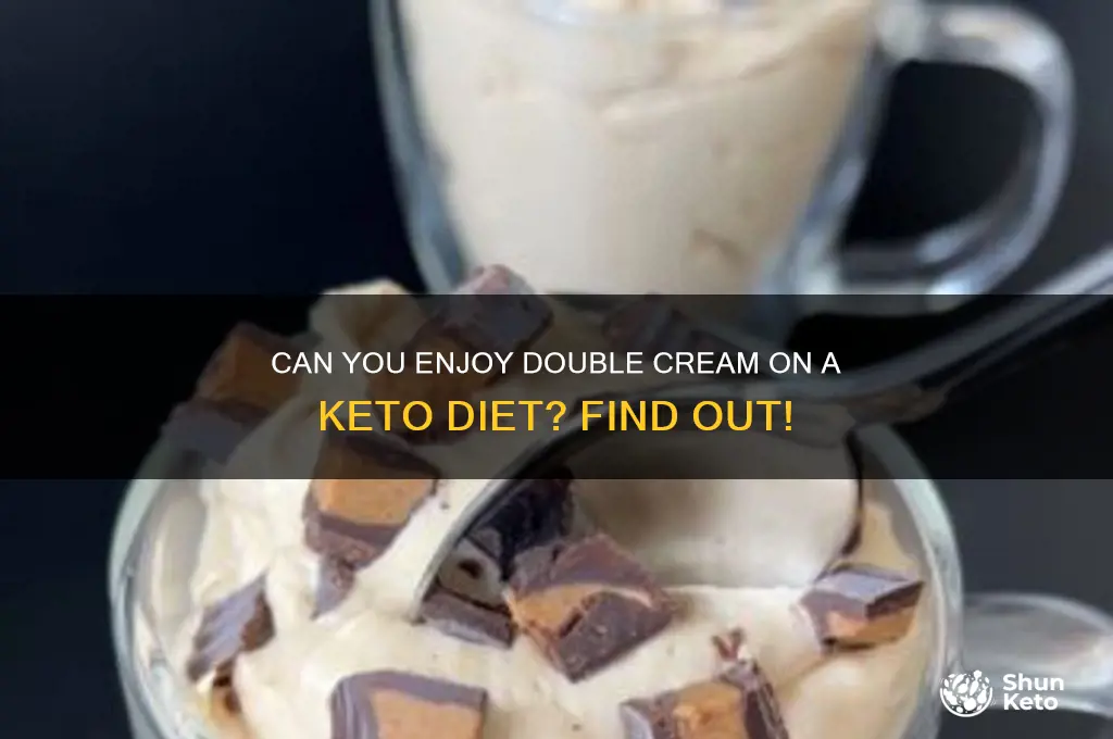 is double cream ok on keto diet