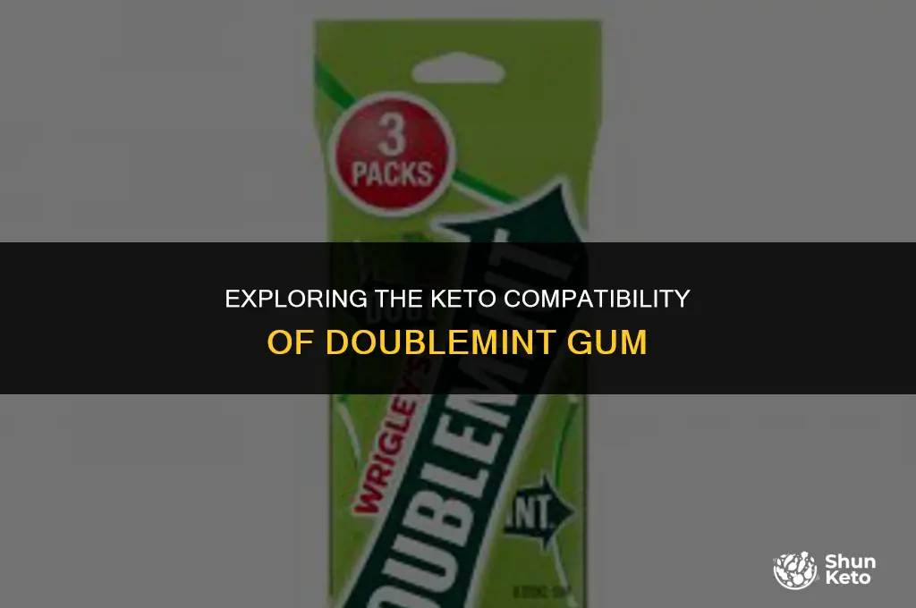 is doublemint gum keto friendly