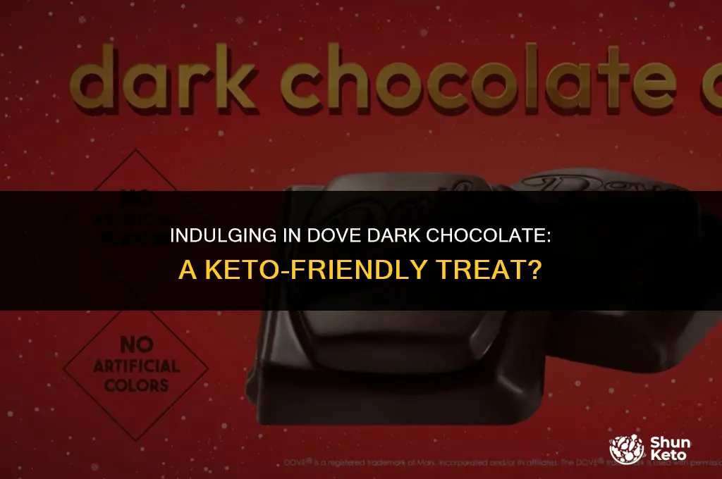 is dove dark chocolate keto friendly