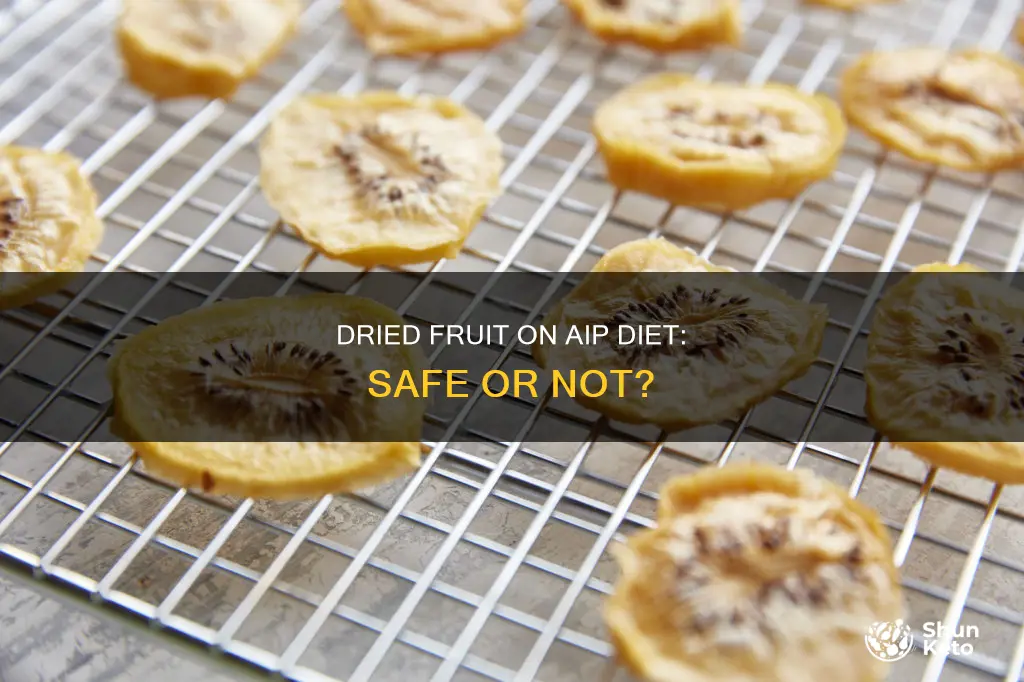 is dried fruit ok on aip diet