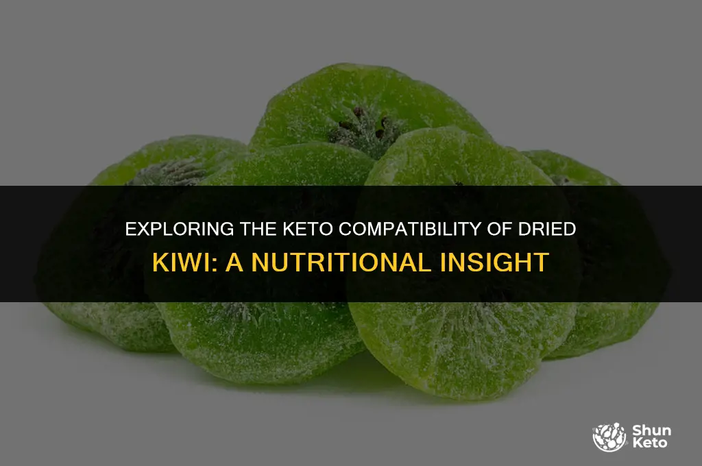 is dried kiwi keto friendly