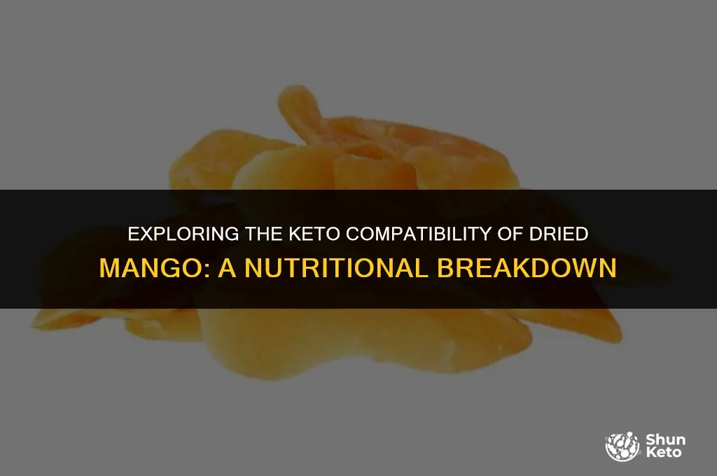 is dried mango keto friendly