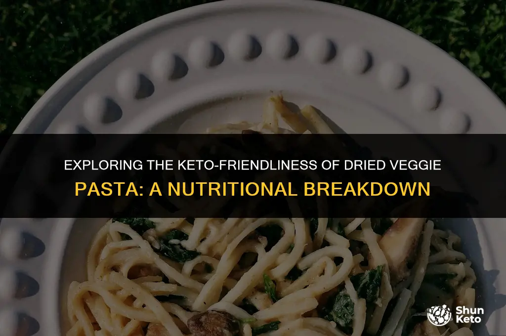 is dried veggie pasta keto friendly