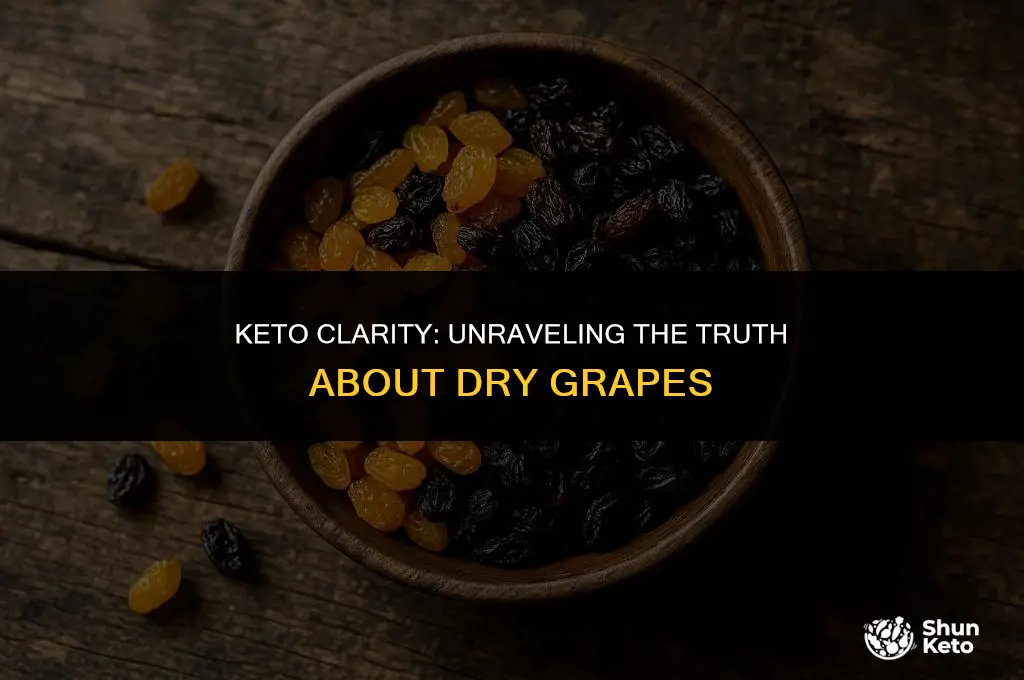 is dry grapes keto friendly