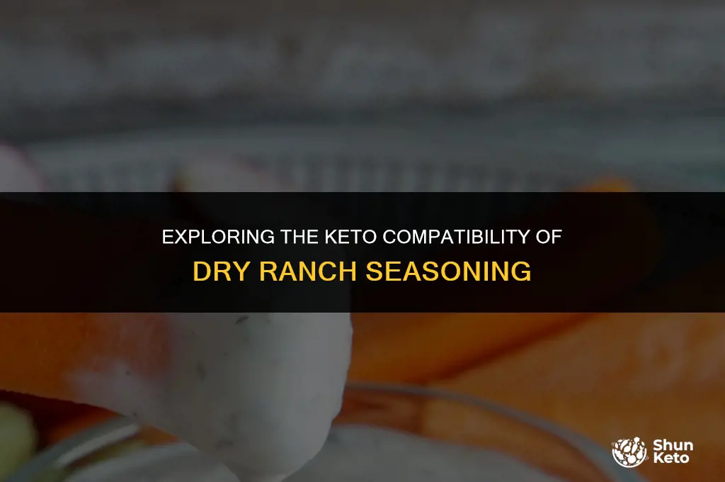 is dry ranch seasoning keto friendly