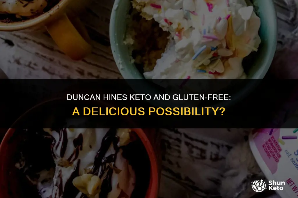 is duncan hines keto friendly gluten free