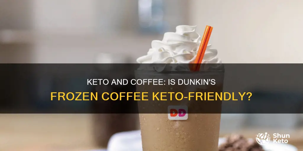 is dunkin donuts frozen coffee keto