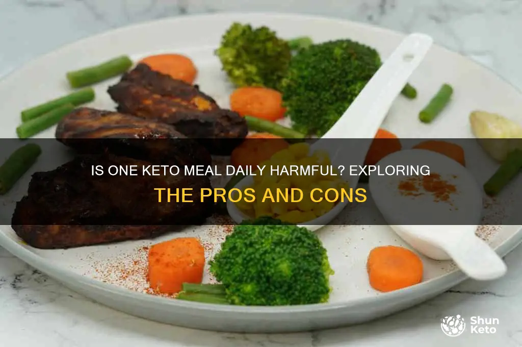 is eating a keto diet once a day bad