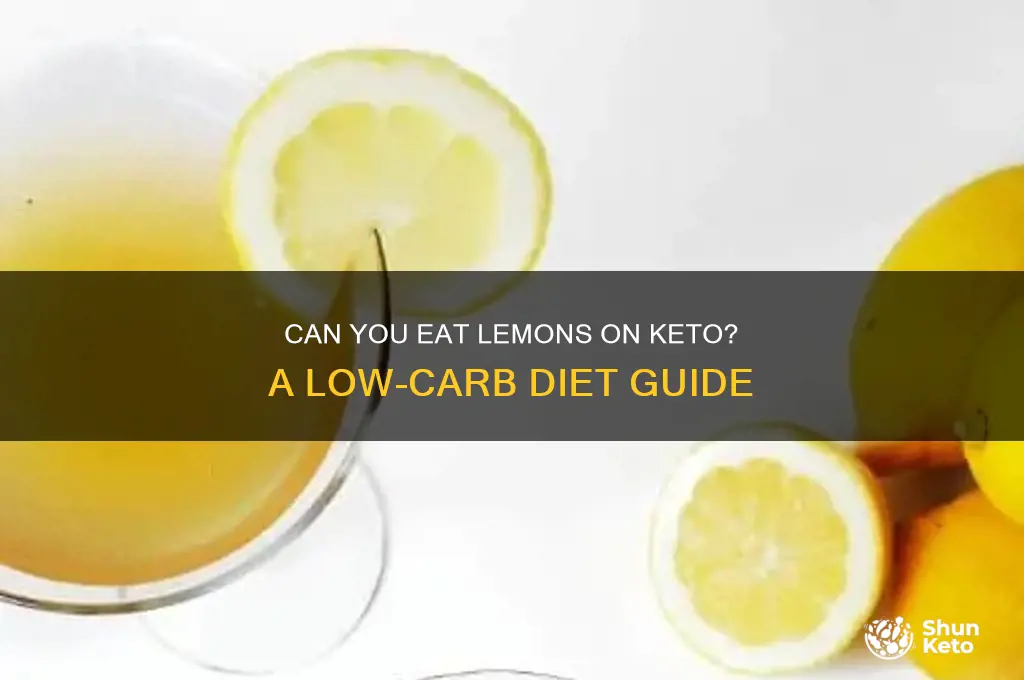 is eating lemons ok for keto diet