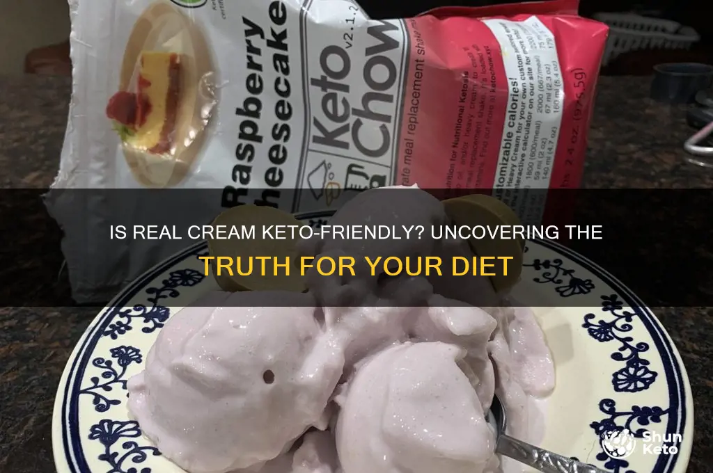 is eating real cream keto friendly