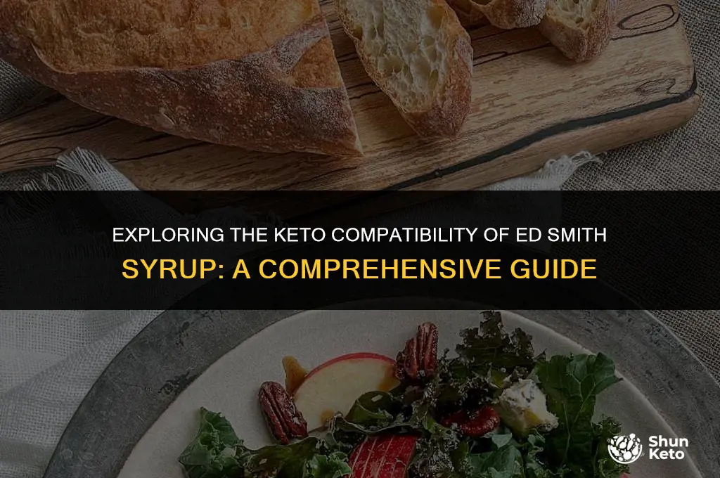 is ed smith syrup keto friendly