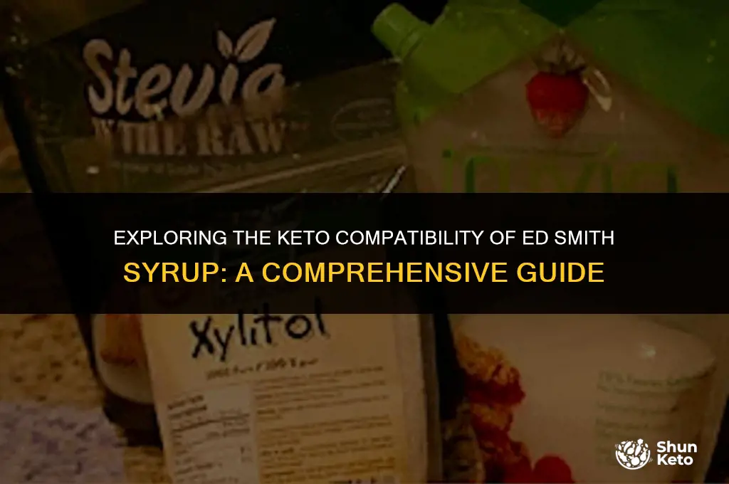 is ed smith syrup keto