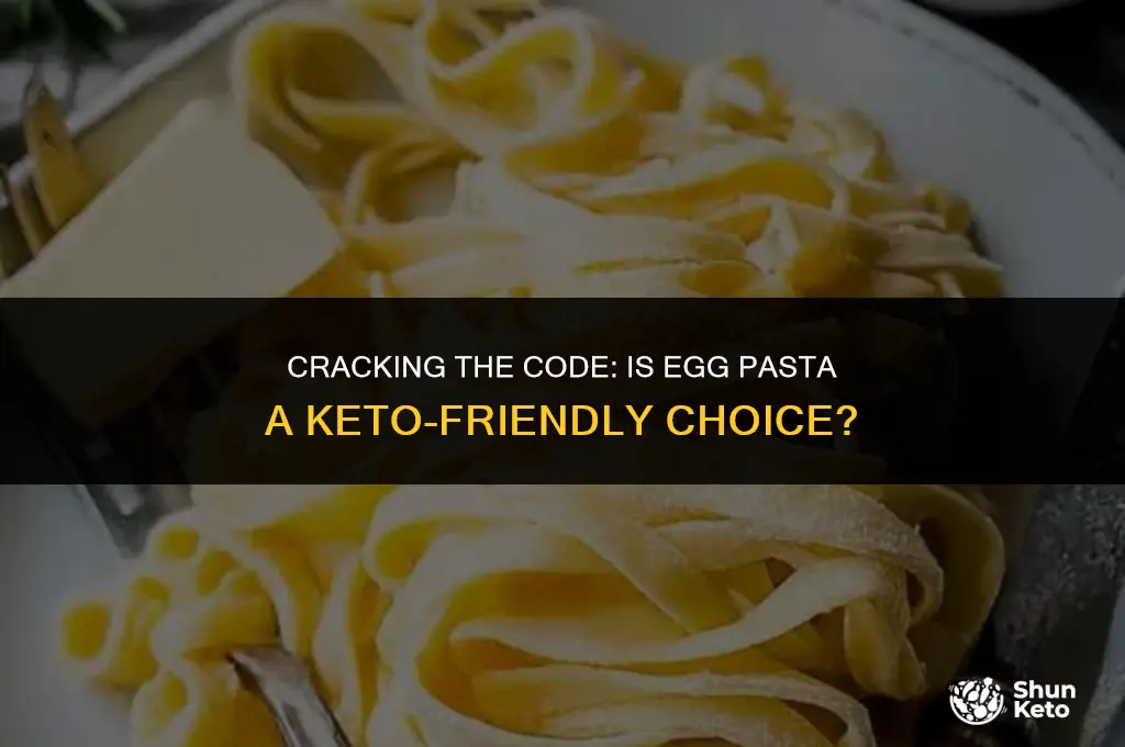 is egg pasta keto friendly