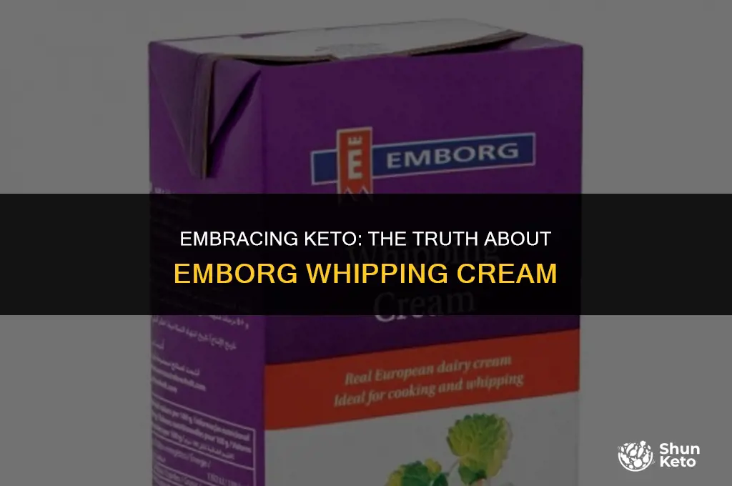is emborg whipping cream keto friendly