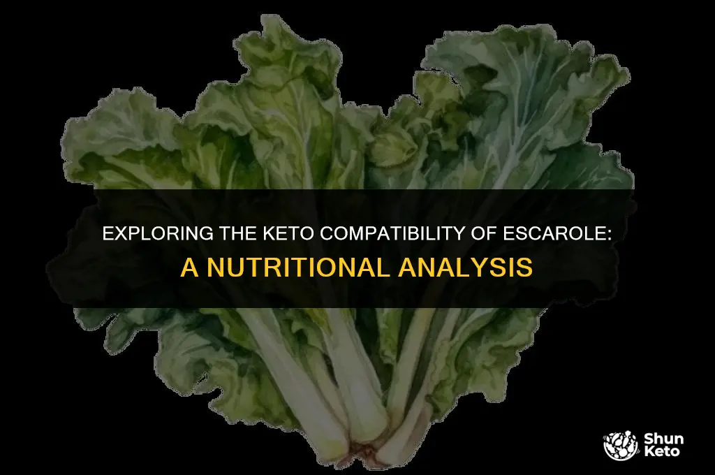 is escarole keto