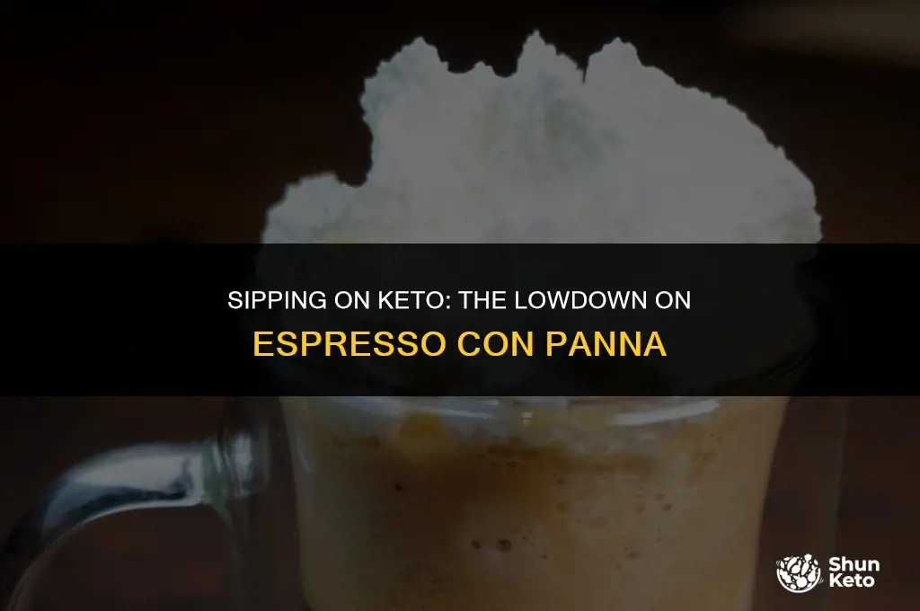 is espresso con panna keto