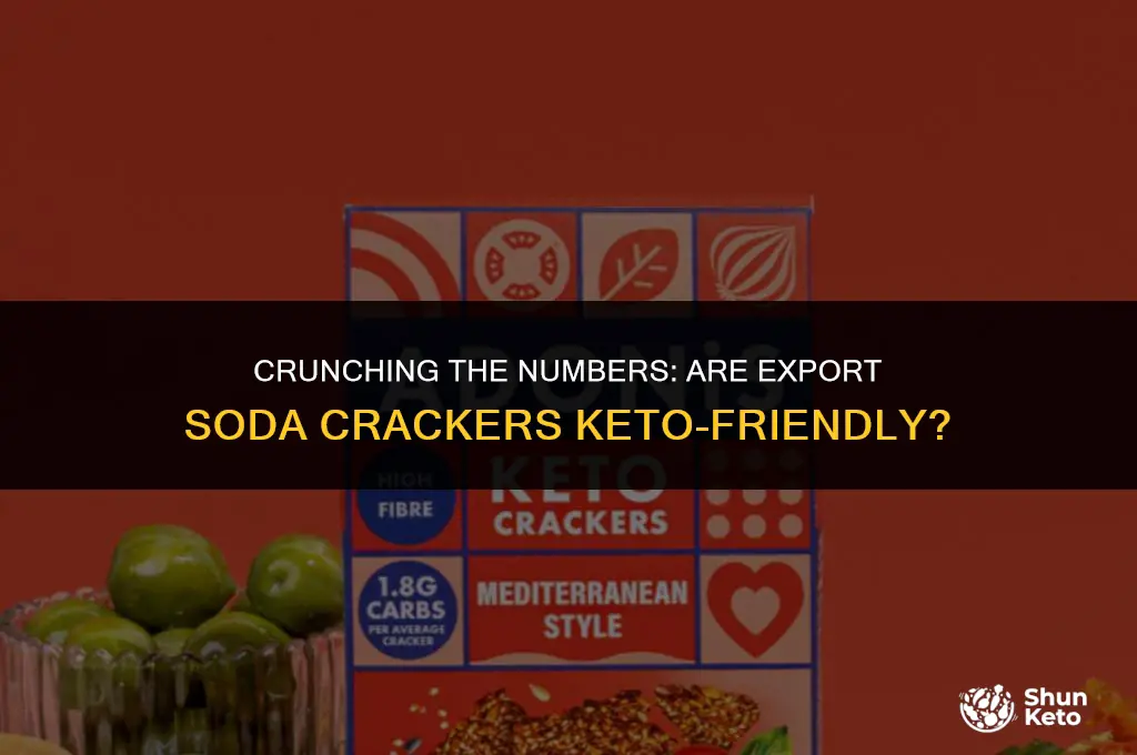 is export soda crackers keto friendly