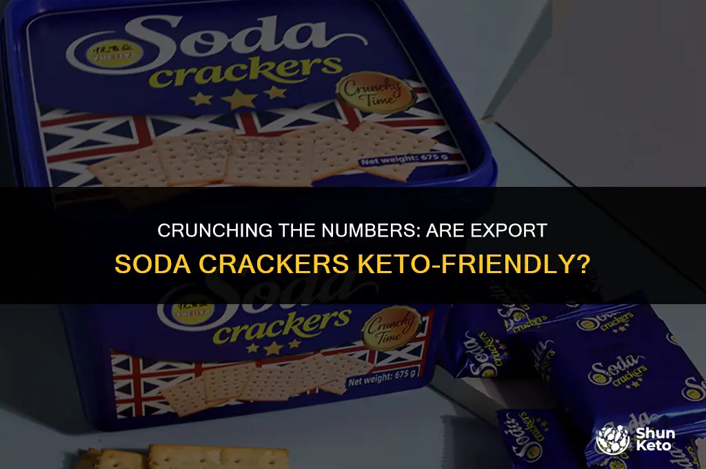is export soda crackers keto