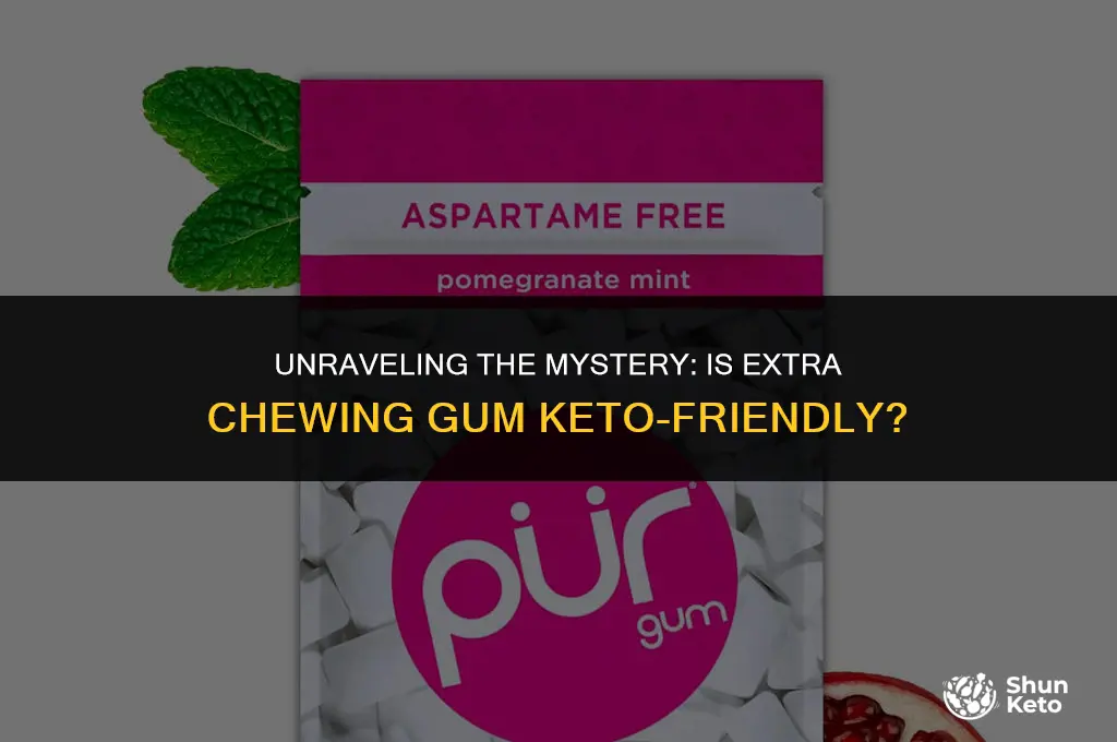 is extra chewing gum keto friendly