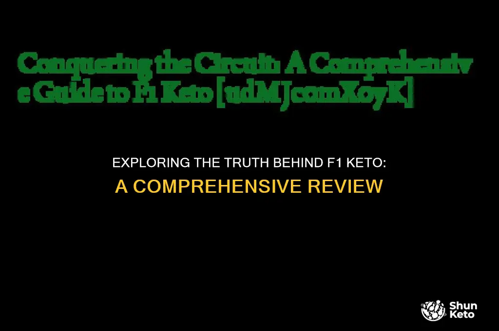 is f1 keto real