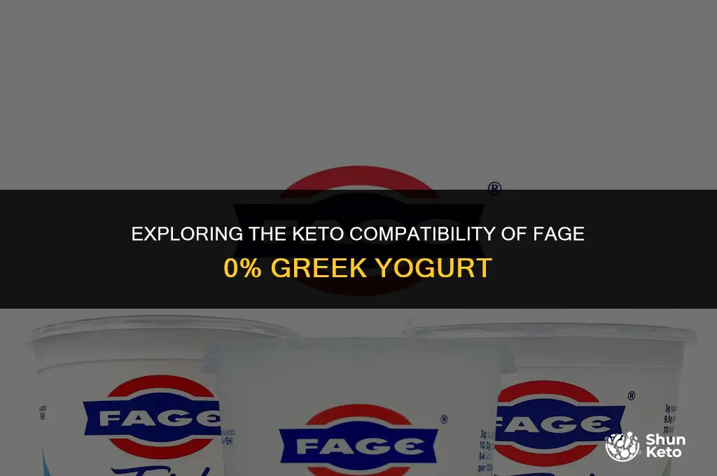 is fage 0 greek yogurt keto