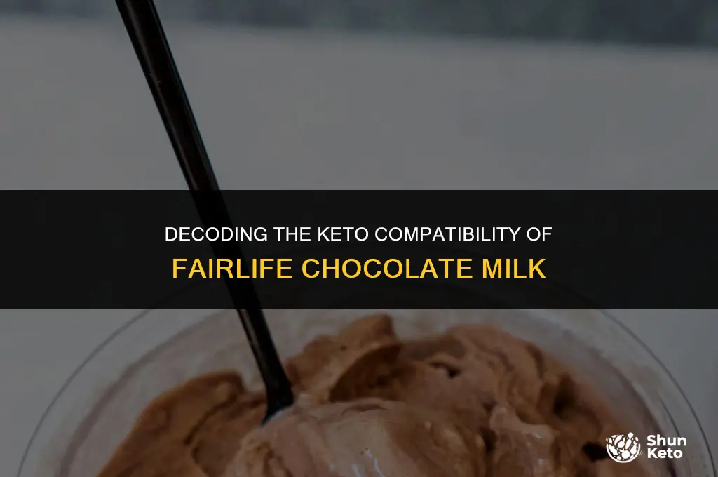 is fairlife chocolate milk keto friendly