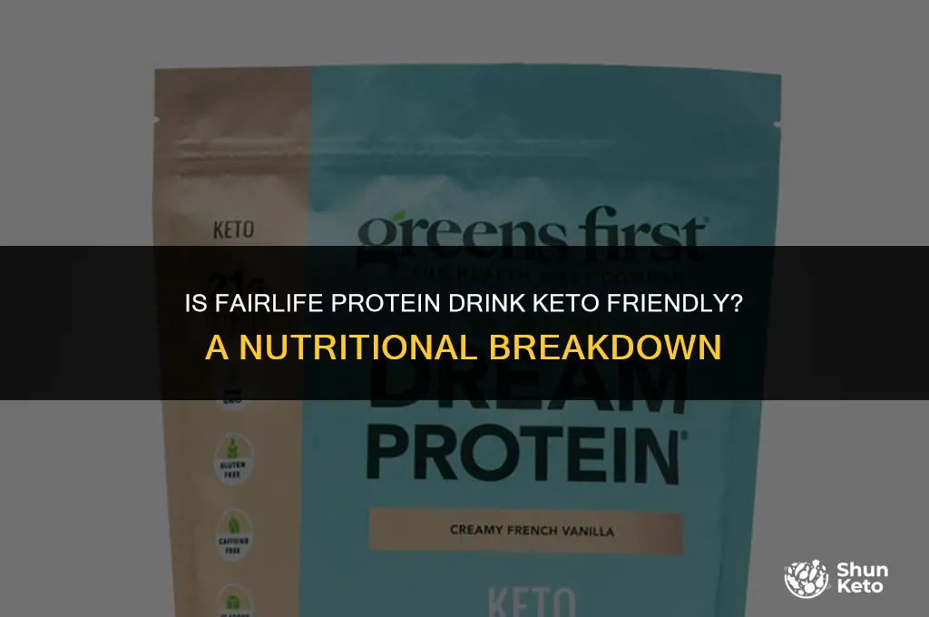 is fairlife protein drink keto friendly