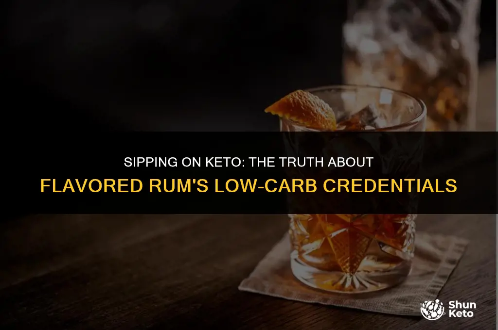 is flavored rum keto friendly