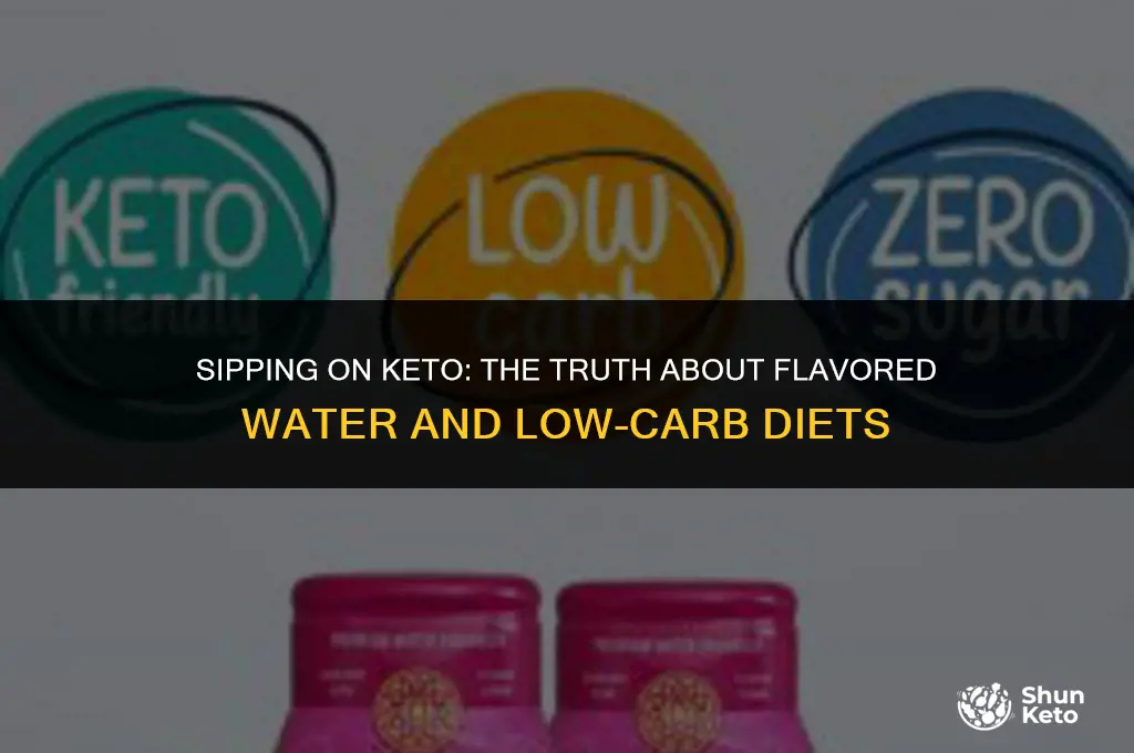 is flavored water keto
