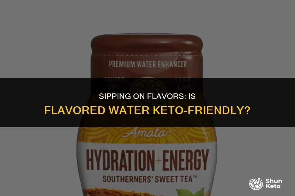 is flavoured water keto friendly