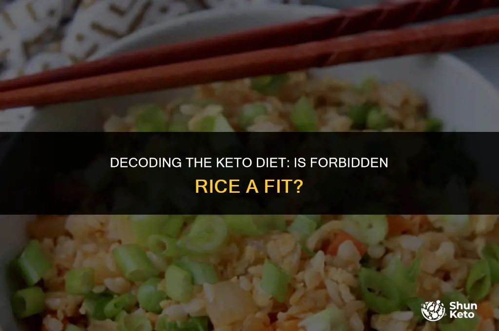 is forbidden rice keto friendly