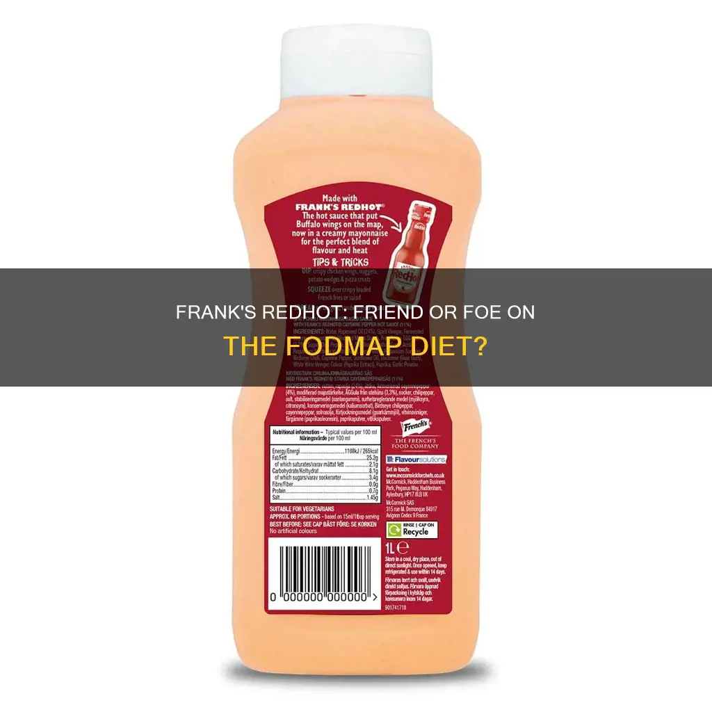 is franks redhot allowed on fodmap diet