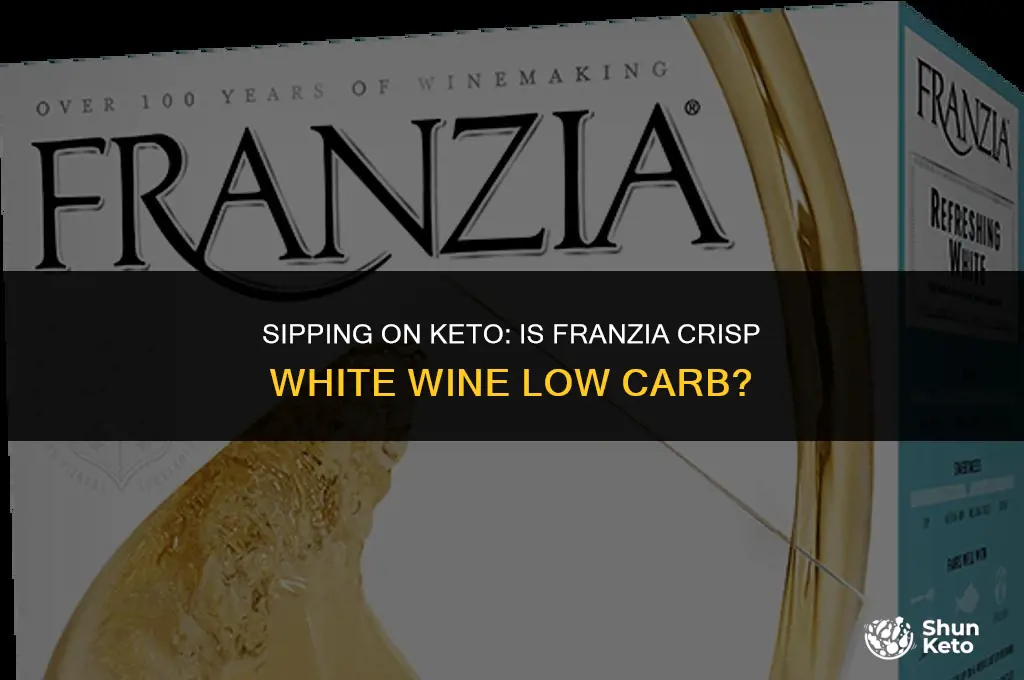 is franzia crisp white wine keto friendly