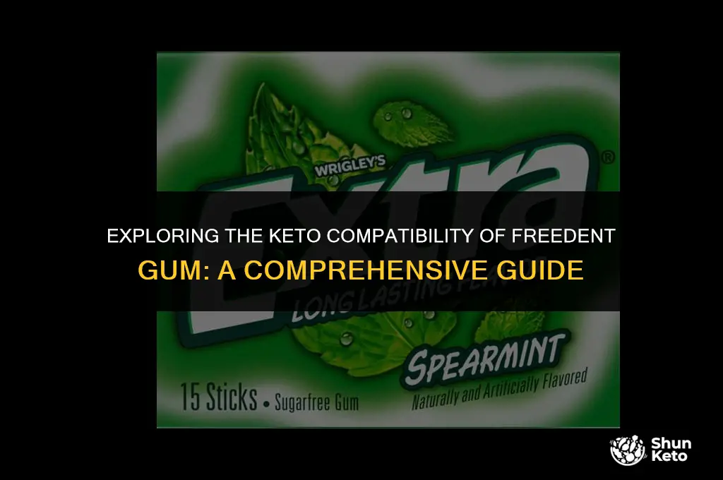 is freedent gum keto friendly