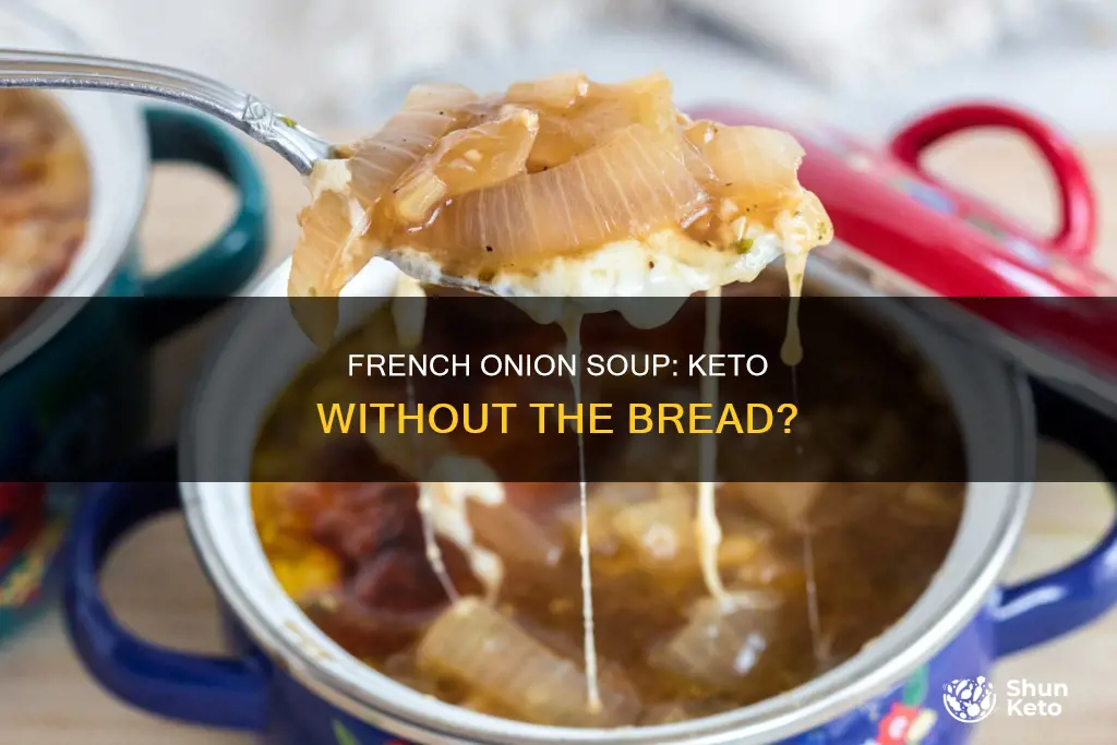 is french onion soup keto without the bread