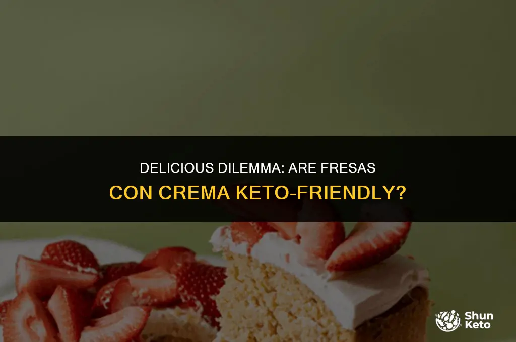 is fresas con crema keto