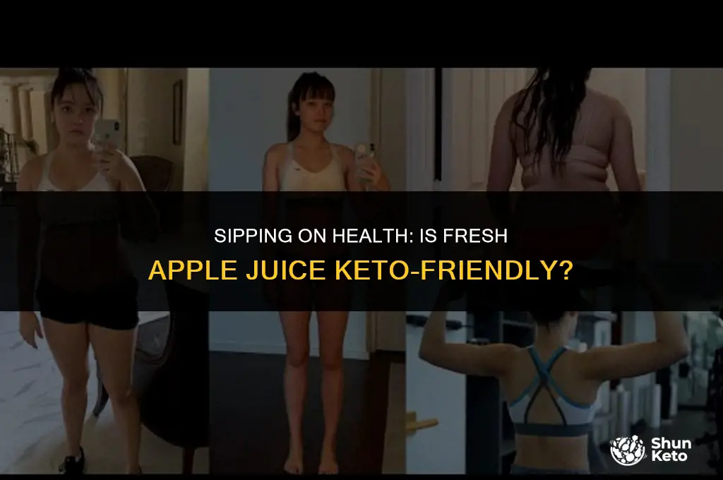is fresh apple juice keto friendly
